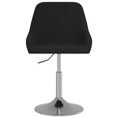 Chaise de bureau pivotant tissu noir Klazo - Photo n°3; ?>