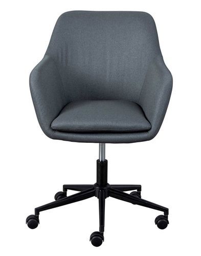 Chaise de bureau réglable tissu gris Zenit - Photo n°3; ?>