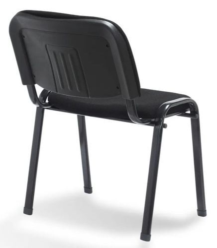 Chaise de bureau tissu et pieds métal noir Minisane - Lot de 16 - Photo n°3; ?>