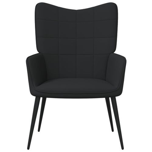 Chaise de relaxation 62x68,5x96 cm Noir Tissu 4 - Photo n°2; ?>