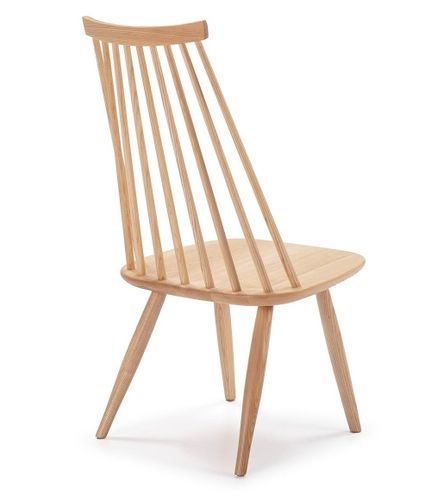 Chaise de salle à manger bois massif clair Mia - Photo n°3; ?>
