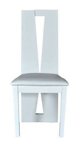 Chaise design blanc laqué Must - Lot de 2 - Photo n°2; ?>