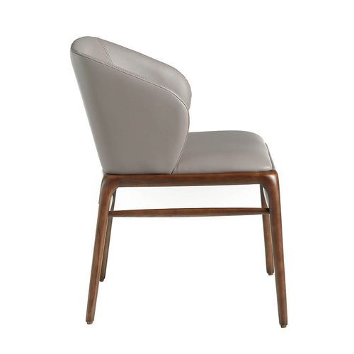 Chaise design en bois de frêne et simili cuir Riva - Lot de 2 - Photo n°2; ?>
