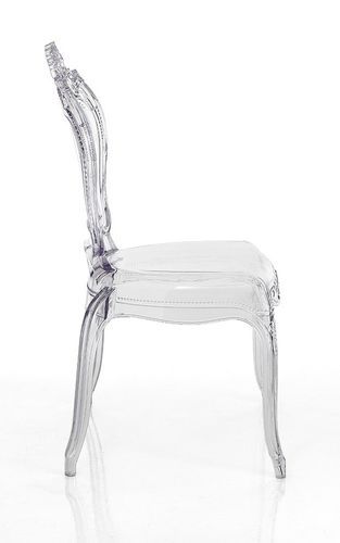Chaise design en polycarbonate transparent Kenza - Lot de 4 - Photo n°2; ?>