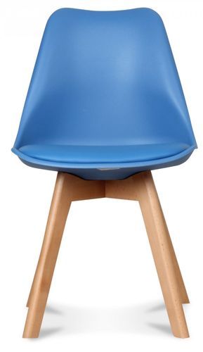 Chaise design scandinave bleu roi Keny - Lot de 2 - Photo n°2; ?>