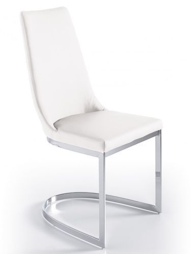 Chaise design simili cuir et acier chromé Stari - Lot de 4 - Photo n°2; ?>