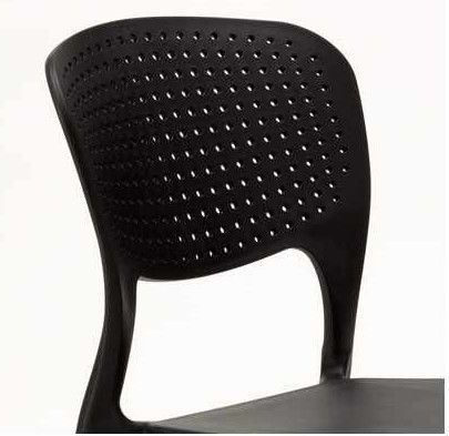 Chaise empilable en polypropylène Pazora - Photo n°3; ?>