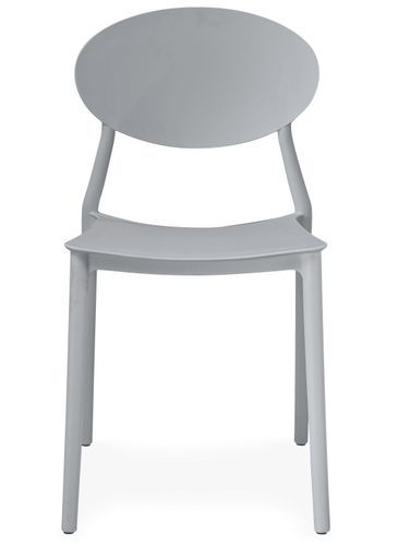 Chaise empilable moderne polypropylène gris Bala - Lot de 4 - Photo n°3; ?>