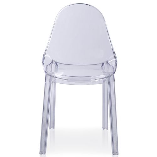 Chaise empilage Transparent Poline - Lot de 4 - Photo n°2; ?>