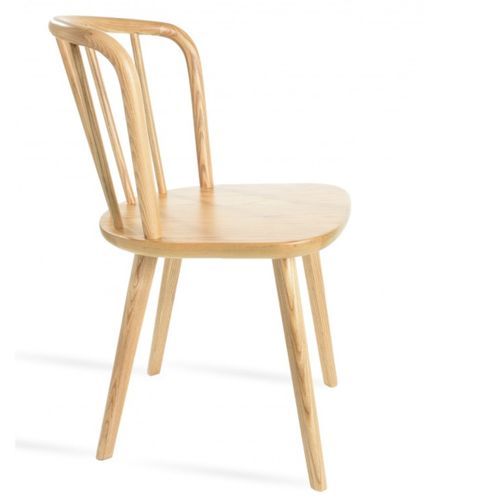 Chaise en bois de hêtre naturel Rayno - Photo n°3; ?>