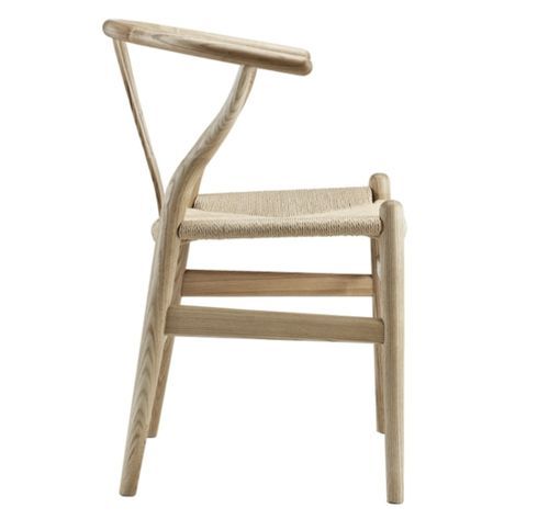 Chaise en frêne naturel et assise en corde en fibre naturelle Ponka - Photo n°2; ?>