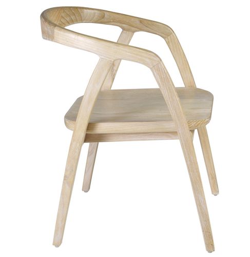 Chaise en bois massif de Sungkai 100% naturel Olivia - Photo n°2; ?>