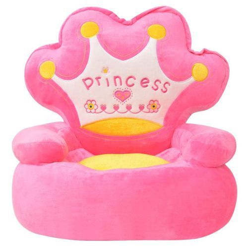 Chaise en peluche pour enfants Princesse Rose - Photo n°3; ?>