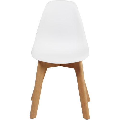Chaise Enfant Plastique Blanc Et Pieds Hêtre Massif Sadee 19 Chaise enfant plastique blanc et pieds hêtre massif Sadee - Photo n°3; ?>