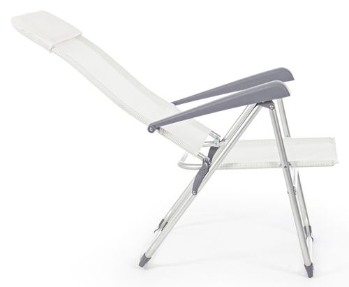 Chaise haute de jardin aluminium blanc Avany - Lot de 4 - Photo n°2; ?>