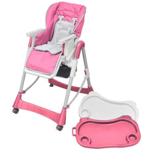 Chaise Haute Pour Bébés Deluxe Rose Hauteur Réglable 18 Chaise haute pour bébés Deluxe Rose Hauteur réglable - Photo n°2; ?>
