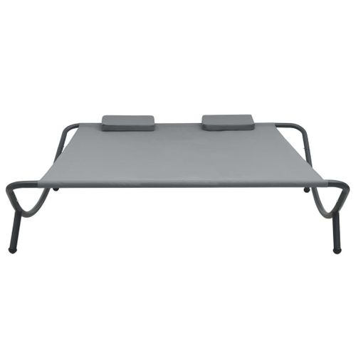 Chaise Longue D'extérieur Tissu Anthracite 14 Chaise longue d'extérieur Tissu Anthracite - Photo n°2; ?>