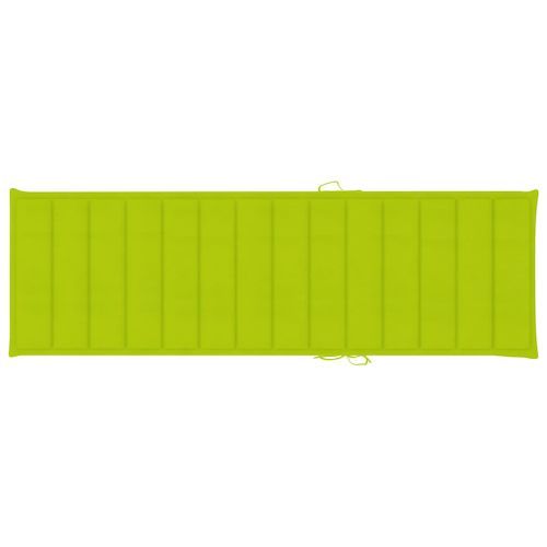 Chaise longue de jardin avec coussin Bois d'acacia solide 59 - Photo n°3; ?>