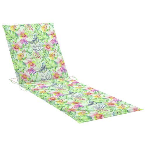 Chaise longue de jardin avec table et coussin Pin imprégné 33 - Photo n°2; ?>