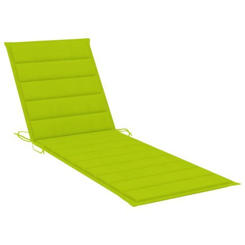 Chaise longue de jardin avec table et coussin Pin imprégné 32 - Photo n°2; ?>