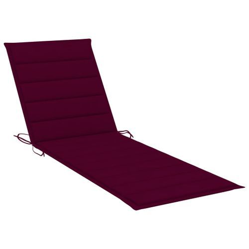 Chaise longue de jardin avec table et coussin Pin imprégné 30 - Photo n°2; ?>