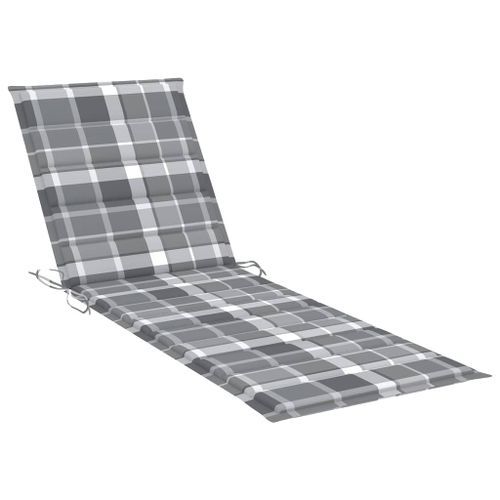 Chaise longue de jardin avec table et coussin Pin imprégné 35 - Photo n°2; ?>