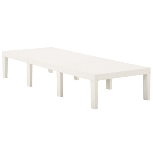 Chaise longue Plastique Blanc - Photo n°2; ?>