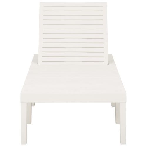 Chaise longue Plastique Blanc - Photo n°3; ?>