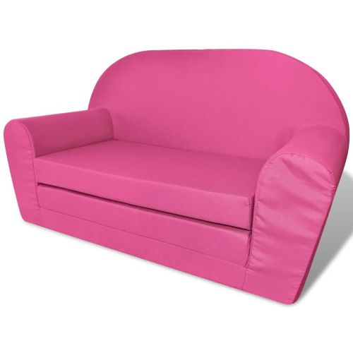 Chaise longue pliable pour enfants Rose - Photo n°2; ?>