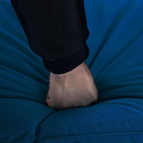 Chaise longue pliable Tissu Oxford Bleu marine - Photo n°2; ?>