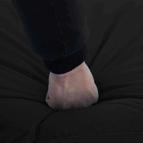 Chaise Longue Pliable Tissu Oxford Noir 18 Chaise longue pliable Tissu Oxford Noir - Photo n°2; ?>