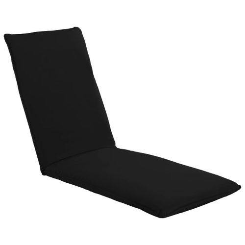 Chaise Longue Pliable Tissu Oxford Noir 19 Chaise longue pliable Tissu Oxford Noir - Photo n°3; ?>
