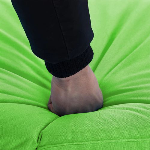 Chaise longue pliable Tissu Oxford Vert - Photo n°2; ?>