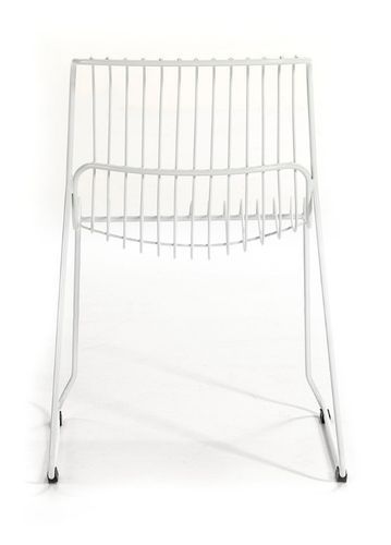 Chaise métal blanc Rohan - Photo n°3; ?>