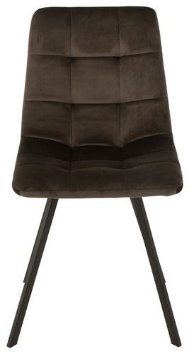 Chaise métal gris foncé Megane L 45 cm - Photo n°2; ?>