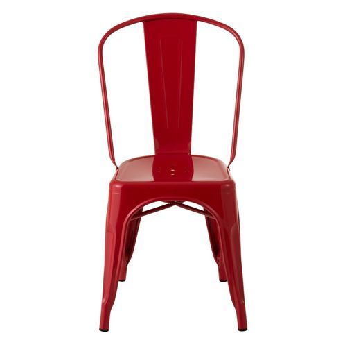 Chaise métal rouge Bothar - Photo n°2; ?>