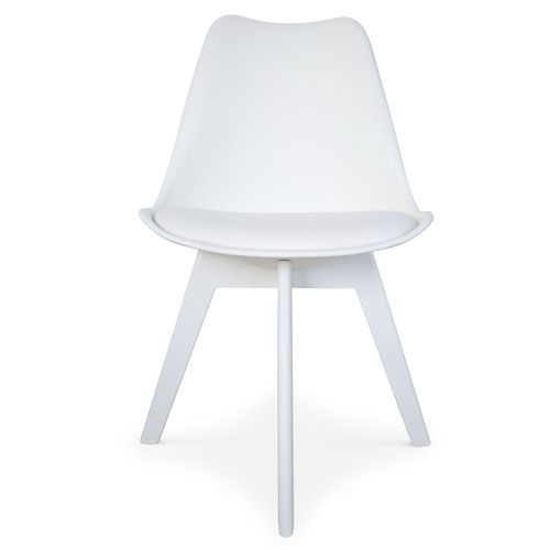 Chaise moderne Blanc Paza - Lot de 2 - Photo n°2; ?>