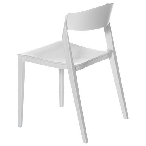 Chaise moderne polypropylène blanc Adel - Photo n°2; ?>