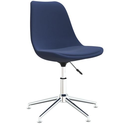 Chaise pivotante de bureau Bleu Tissu 2 - Photo n°2; ?>