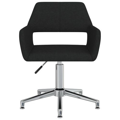 Chaise pivotante de bureau Noir Tissu 11 - Photo n°3; ?>