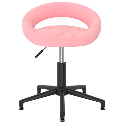 Chaise pivotante de salle à manger Rose Velours 13 - Photo n°2; ?>