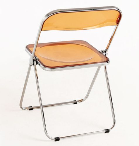 Chaise pliante orange Marta - Lot de 2 - Photo n°3; ?>