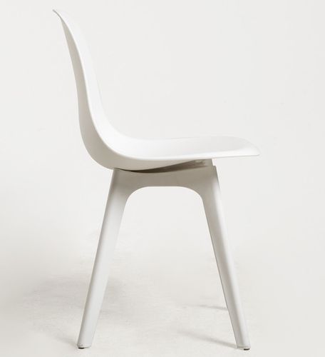 Chaise polypropylène blanc Brink - Lot de 2 - Photo n°2; ?>