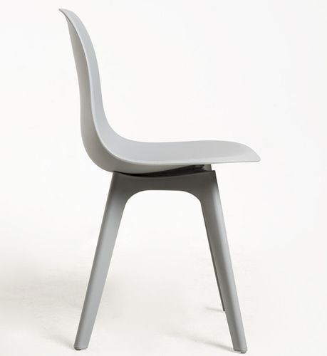 Chaise polypropylène gris Brink - Lot de 2 - Photo n°2; ?>