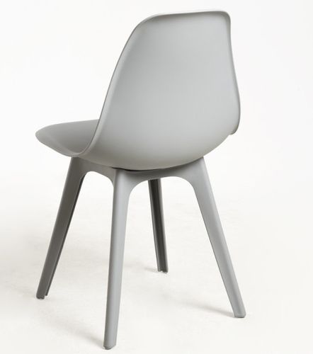 Chaise polypropylène gris Brink - Lot de 2 - Photo n°3; ?>