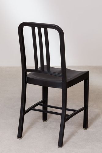 Chaise polypropylène noir Navi - Photo n°3; ?>
