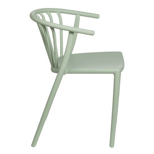 Chaise polypropylène vert pastel Zelina - Photo n°3; ?>