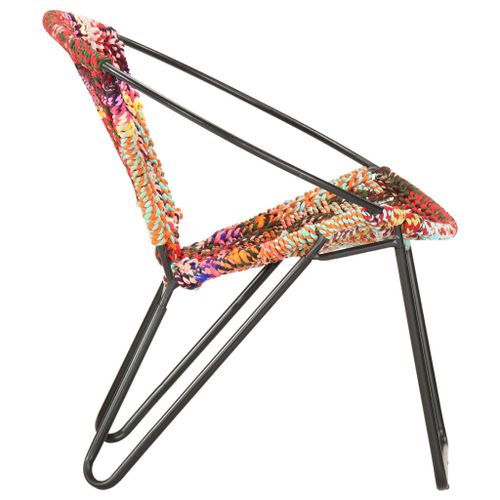 Chaise ronde Chindi Multicolore Tissu - Photo n°3; ?>