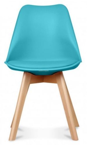 Chaise scandinave bleu turquoise Keny - Lot de 2 - Photo n°2; ?>