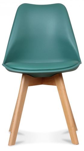 Chaise scandinave vert émeraude Keny - Lot de 2 - Photo n°2; ?>